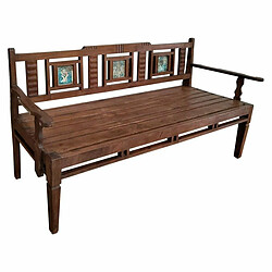 Banc Alexandra House Living Marron Bois Recyclé 58 x 95 x 183 cm