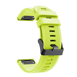 Avis Bracelet en silicone sport avec boucle noire vert jaunâtre pour votre Garmin Fenix 5