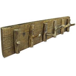 vidaXL Porte-manteau bois de récupération mélangé 60x15 cm