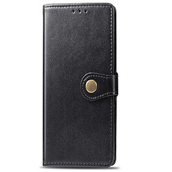 Wewoo Housse Coque Etui en cuir de couleur unie avec boucle pour téléphone mobile et de protection téléphonecadre photo et logement carteporte-monnaie et support Sony Xperia XZ4 noir