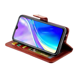 Wewoo Housse Coque Pour OPPO Realme XT / X2 Crazy Horse Texture de protection en cuir à rabat horizontal avec support et fentes cartes et portefeuille et cadre photo marron pas cher