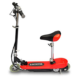 vidaXL Trottinette électrique avec Siège 120 W Rouge