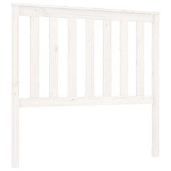 vidaXL Tête de lit Blanc 106x6x101 cm Bois massif de pin