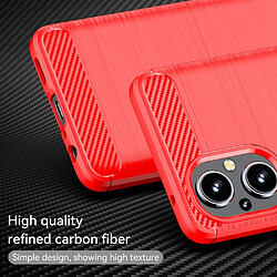 Avis Htdmobiles Coque pour Oppo Reno 8 Lite 5G / OnePlus Nord N20 5G - housse etui silicone gel carbone + film ecran - ROUGE