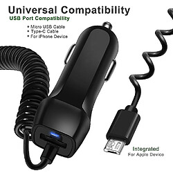 Avis Universal Chargeur de voiture rapide pour le téléphone portable Android iOS Apple Samsung