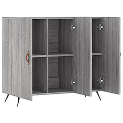 Acheter vidaXL Buffet sonoma gris 90x34x80 cm bois d'ingénierie