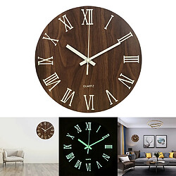 Acheter 12 '' Horloge Murale Lumineuse Horloge De Nuit À Quartz Silencieux Horloge De Nuit Chiffres Romains