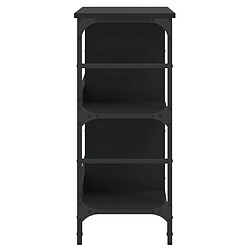 Maison Chic Commode Buffet - Meuble de rangement noir 102x32x73,5 cm bois d'ingénierie -GKD48355 pas cher