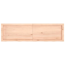 Acheter vidaXL Étagère murale 140x40x(2-6) cm bois de chêne massif non traité