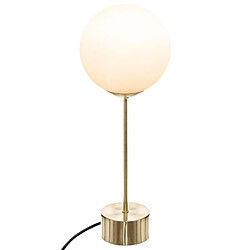 Atmosphera, Createur D'Interieur Lampe droite à poser Dris Noire et blanche - H. 43 cm