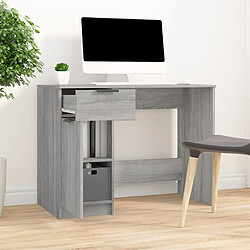 Avis Maison Chic Bureau,Table de travail pour chambre Sonoma gris 100x50x75 cm Bois d'ingénierie -GKD67402