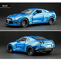 Universal 1: 32 jours Skyline ARES GTR R34 R35 Voiture jouet moulée sous pression Modèle de voiture jouet métallique Haute simulation Retraite Collection de jouets pour enfants | Voiture jouet moulée sous pression(Bleu)