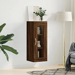 Avis Maison Chic Armoire murale,Meuble de Rangement,Armoire Suspendue chêne marron 34,5x34x90 cm -MN41189