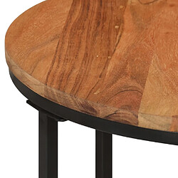 Acheter Maison Chic Table basse pour salon | Table à café 45x45x35 cm bois massif acacia et fer -GKD92642