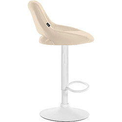 Acheter Non Tabouret de bar Milet simili cuir blanc