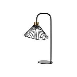 Lampe De Bureau Filaire Noire Et Dorée - Ostaria 