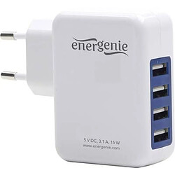 Energenie Uni-4-fach EG-U4AC-02 Chargeur USB pour prise murale Courant de sortie (max.) 3100 mA 4 x USB