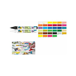 KREUL Feutre acrylique TRITON Acrylic Marker fine, blanc ()