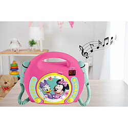 Lexibook Lecteur CD portable avec 2 microphones Disney Minnie