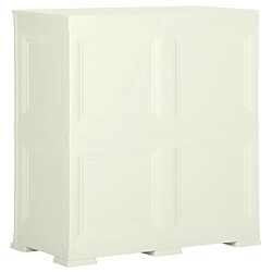 Avis vidaXL Armoire plastique 79x43x85,5 cm design bois glace à la vanille