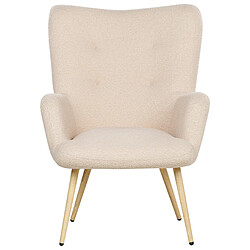 Acheter Beliani Fauteuil VEJLE Bouclé Beige