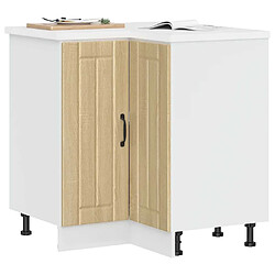 vidaXL Armoire d'angle de cuisine Lucca chêne sonoma bois d'ingénierie