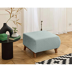 Bestmobilier Cristal - pouf modulable - 65 cm - en velours côtelé pas cher