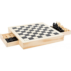 Small Foot Kit de jeux Echecs, dames & jeu du moulin