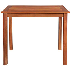 vidaXL Table de jardin 85x85x74 cm Bois d'acacia massif