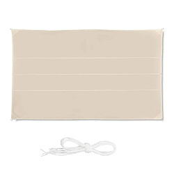 Relaxdays Voile d?ombrage Rectangle 4x6m diffuseur d?Ombre Protection Soleil Jardin UV terrasse Toile imperméable, Beige, 4 x 6 m