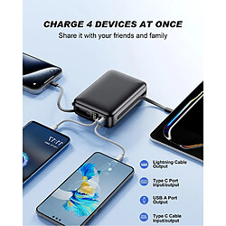 SANAG Batterie Externe, Power Bank 26800Mah, Charge Rapide Powerbank Avec 2 Ports Et 2 Câbles, Chargeur Portable Compatible Avec Iphone 15 14 13 Samsung Xiaomi pas cher