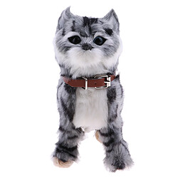 Peluche électronique chat jouets en peluche jouets chat meow jouets enfants jouet gris