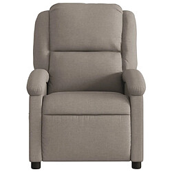 Avis Maison Chic Fauteuil inclinable,Fauteuil luxe de relaxation Taupe Tissu -MN31883