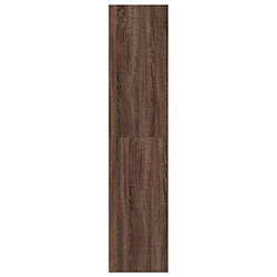 Acheter vidaXL Buffet haut chêne marron 70x41x185 cm bois d'ingénierie