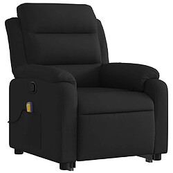 Avis vidaXL Fauteuil de massage inclinable Noir Tissu