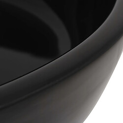 Acheter vidaXL Lavabo rond Céramique Noir 42 x 12 cm