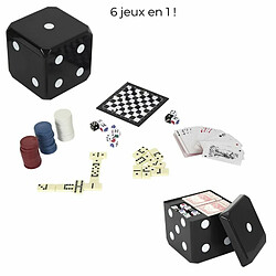 Paris Prix Cube de Jeux 6 en 1 16cm Noir & Blanc