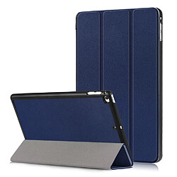 Etui en PU support triple bleu foncé pour votre Apple iPad mini (2019) 7.9 pouces/mini 4