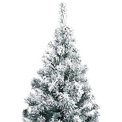 Acheter vidaXL Sapin de Noël artificiel avec neige floquée Vert 400 cm PVC