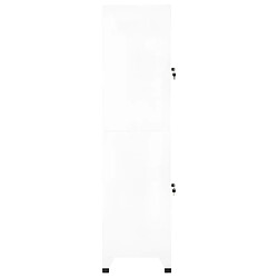 Avis vidaXL Armoire à casiers Blanc 38x45x180 cm Acier