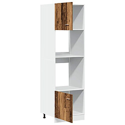 Acheter vidaXL Armoire à micro-ondes vieux bois 60x57x207 cm bois d'ingénierie