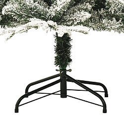 Acheter vidaXL Sapin de Noël artificiel à flocons de neige Vert 150 cm PVC/PE