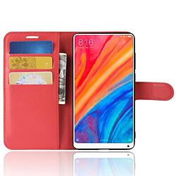 Wewoo Housse Étui rouge pour Xiaomi Mi Mix 2S, avec portefeuille et porte-cartes fentes Litchi Texture en cuir Flip horizontale cartes pas cher