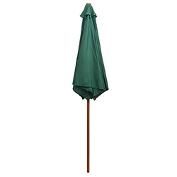 Acheter vidaXL Parasol avec poteau en bois 270 x 270 cm Vert