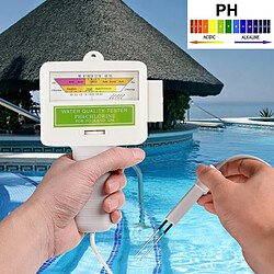 Wewoo PH-mètre Testeur PH / Chlore de piscine d'eau de bassin longueur de câble: 1.2m