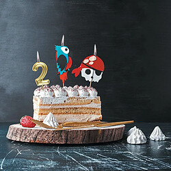 Graines Creatives Bougies d'anniversaire pirate à faire soi-même