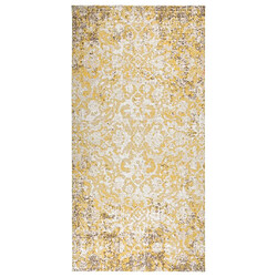 vidaXL Tapis à tissage plat d'extérieur 100x200 cm Jaune