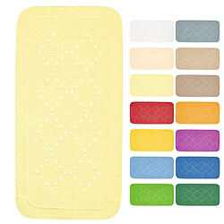 Spirella Tapis Fond de baignoire PVC ALASKA 71x36cm Jaune Clair