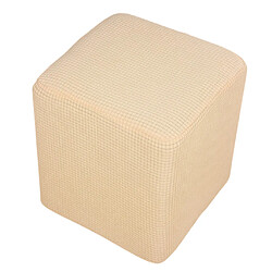 Housse De Repose-pieds Housse De Repose-pieds Rectangulaire Ottoman Extensible Beige pas cher