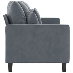 Acheter Maison Chic Canapé à 3 places,Canapé droit,Sofa de Salon,Banquette Gris foncé 180 cm Velours -GKD360391